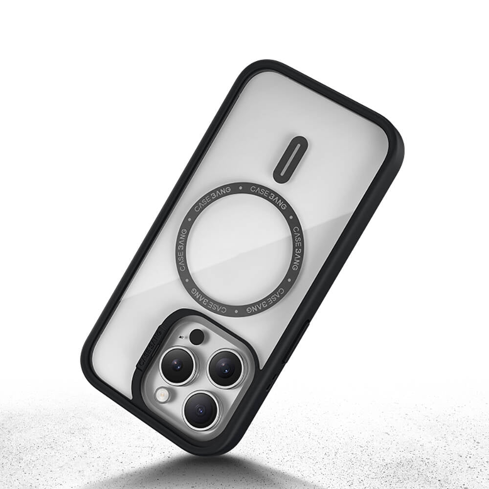 Casebang Body Frame iPhone 15 Pro Max M-safe Şarj Özellikli Kılıf Casebang Body Frame iPhone 15 Pro Max M-safe Şarj Özellikli Kılıf